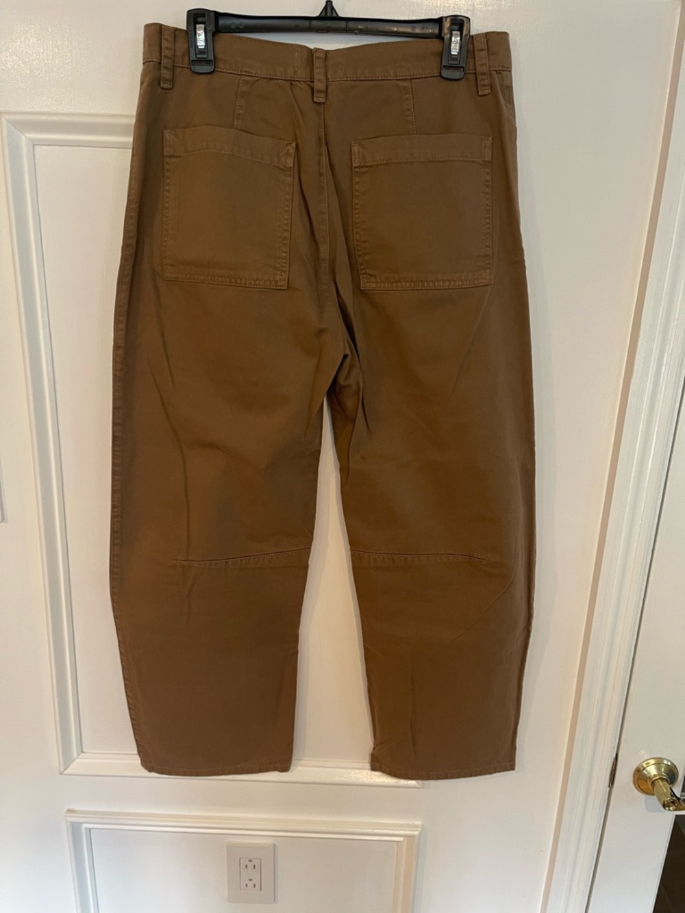 Anthropologie Velvet by Graham & Spencer Tan Cropped Pants - Picture 3 of 4